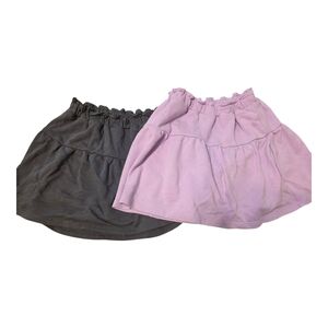 Kids Skirt Set - Gray and Pink